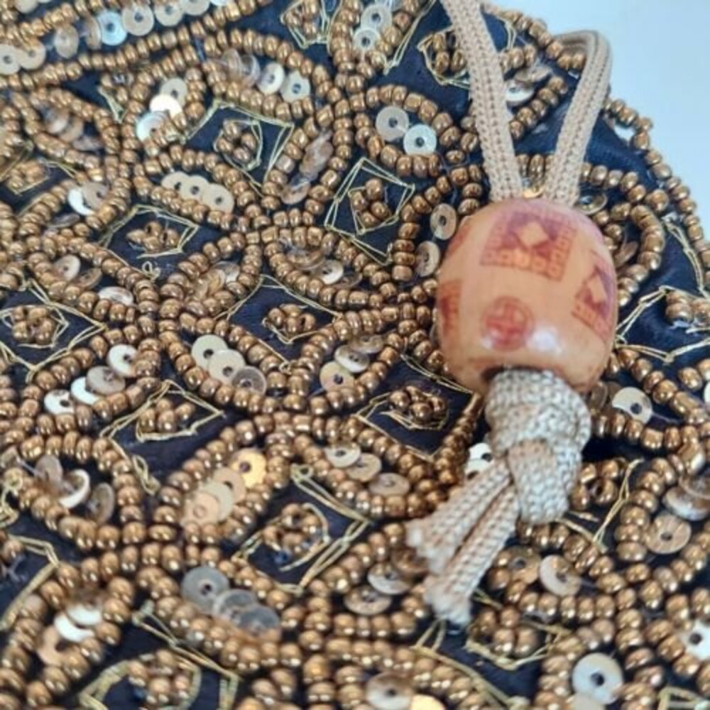 Potli Pouch Drawstring Lined Bag Purse Satchel Se… - image 2